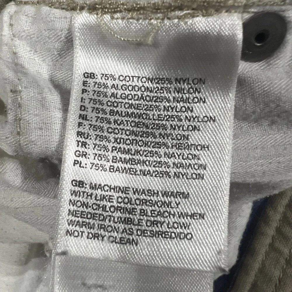 The North Face Pants Mens 32 Tan Cotton Nylon Canvas Regular Fit 789